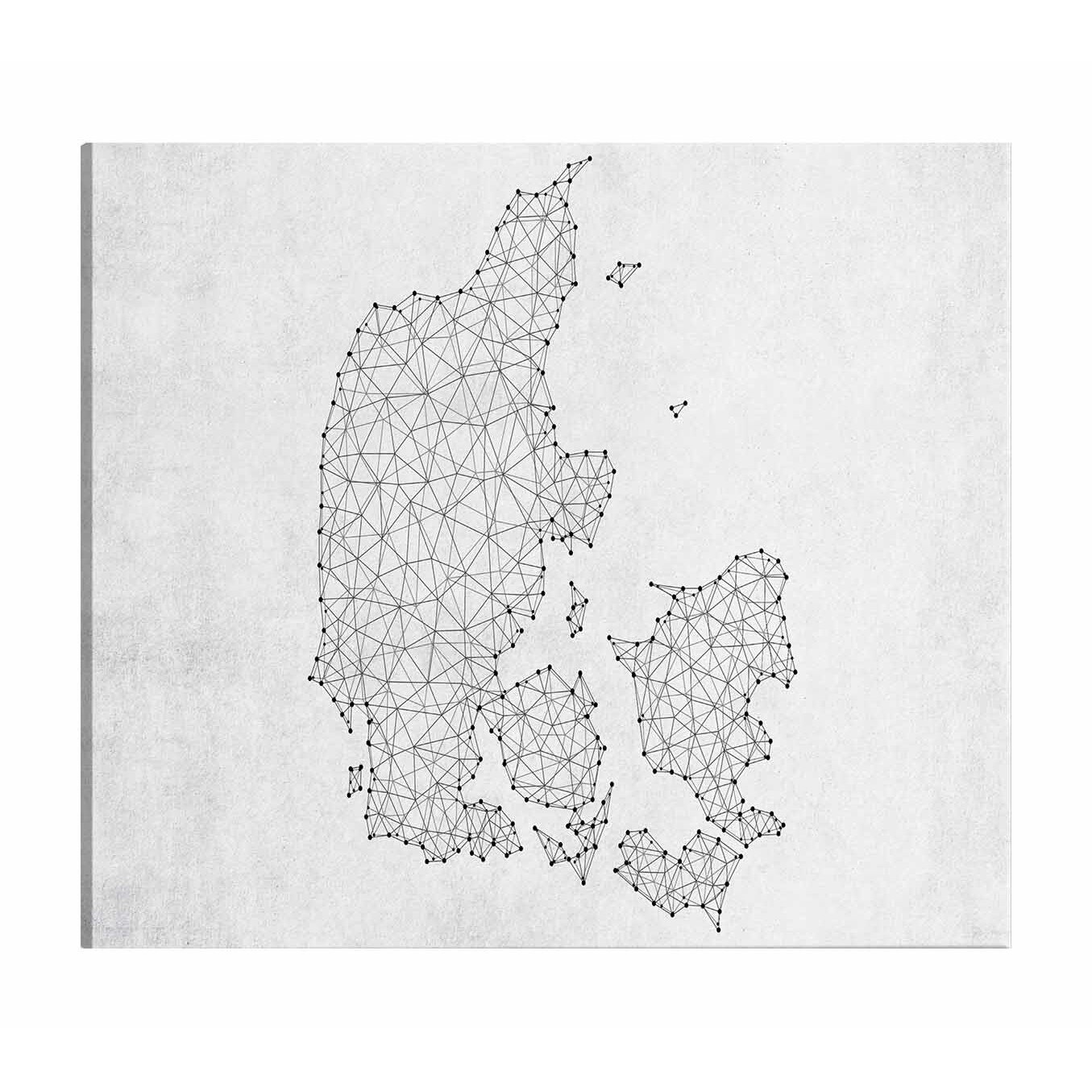 Tablou din pluta Artgeist, Geometric Land , 60 x 40 cm