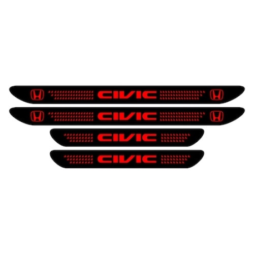 Set stickere praguri, Rosii, Honda Civic