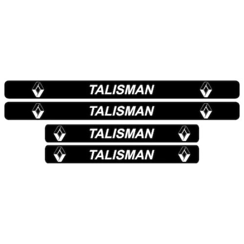 Set stickere praguri, Renault Talisman, Alb/Negru