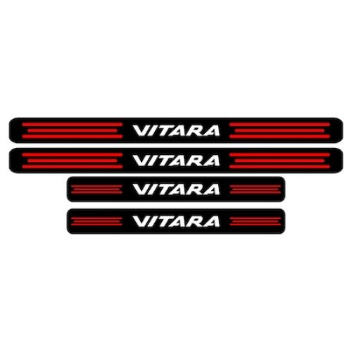 Set stickere praguri, negru-rosu-alb, Vitara