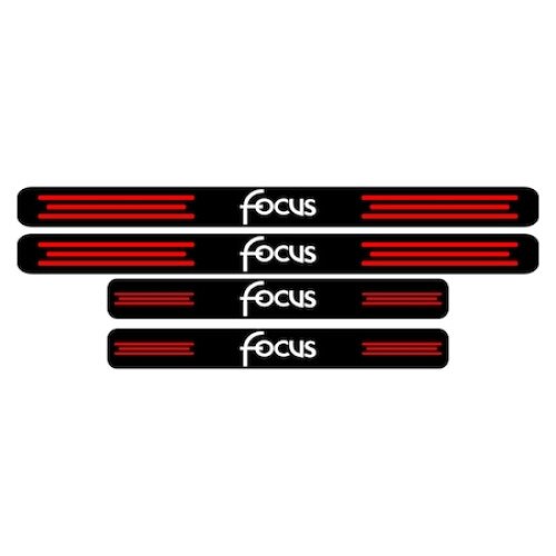 Set stickere praguri, negru-rosu-alb, Focus