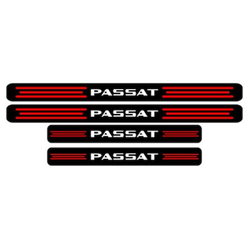 Set stickere praguri, negru-rosu-alb, Passat