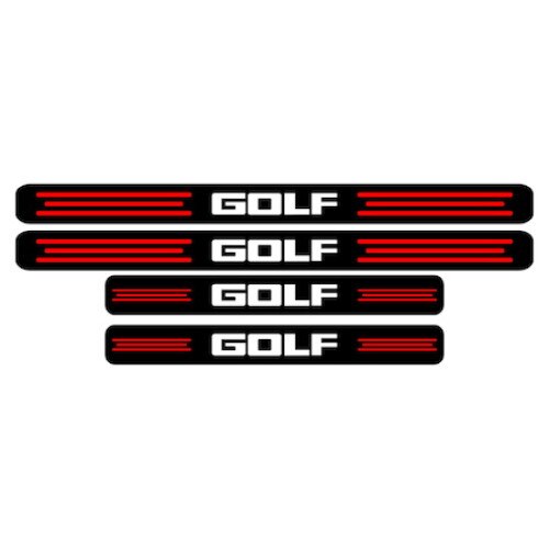 Set stickere praguri, negru-rosu-alb Golf
