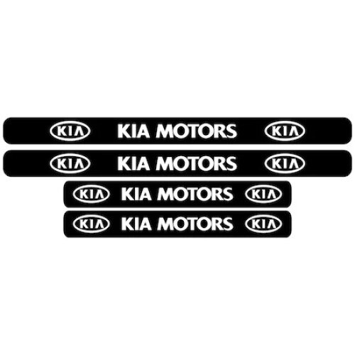Set stickere praguri, Alb/Negru, KIA MOTORS