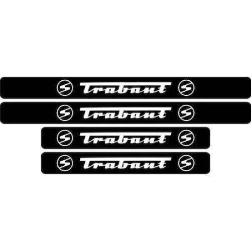 Set stickere praguri Trabant Alb/Negru