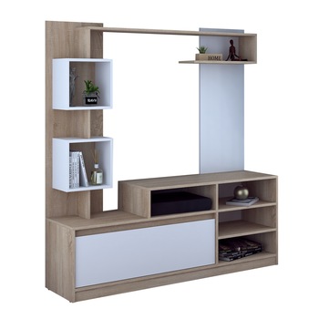 Set Living, MILANA, 150x38x160cm, Sonoma/Alb Set Living, MILANA, 150x38x160cm, Sonoma/Alb