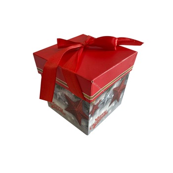 Cutie cadouri Craciun, carton, 15 cm x 15 cm, M19-22 Cutie cadouri Craciun, carton, 15 cm x 15 cm, M19-22