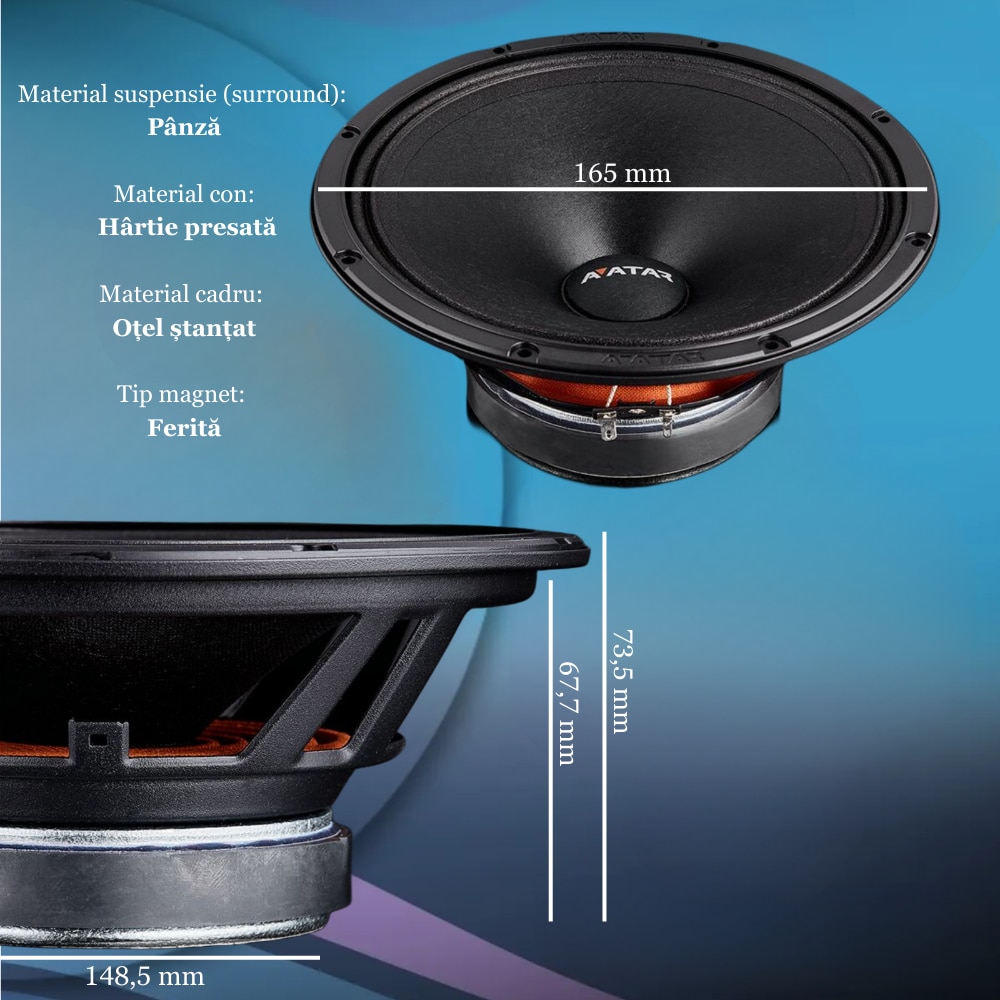 povo30 仕様AVATAR HD Difuzoare auto Avatar Tsunami MTU-61LE Component | SoundHouse