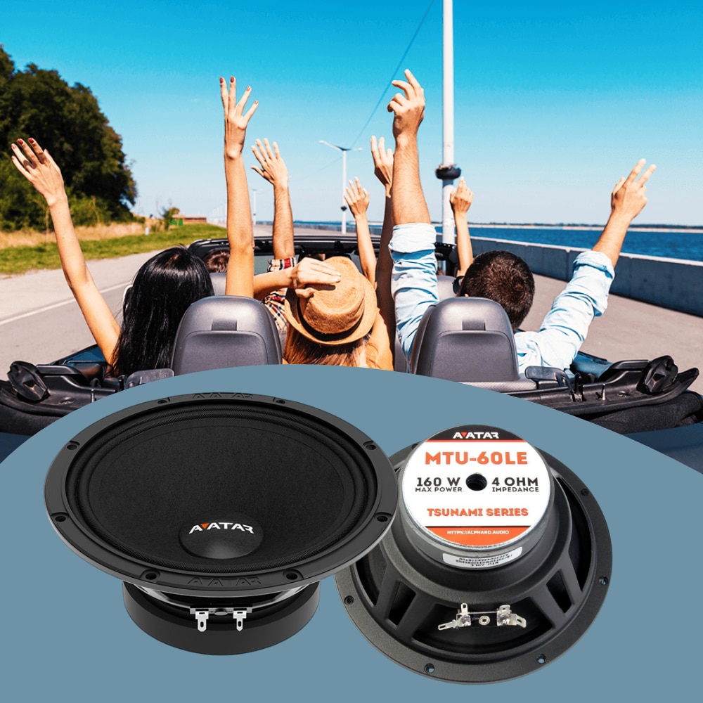 Set 2 difuzoare Auto Avatar® MTU 61LE, 165mm, 150W RMS, 300W MAX