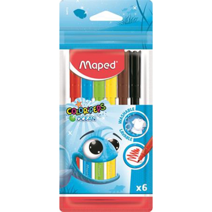 Set de pixuri, Maped, 2 mm, 6 culori