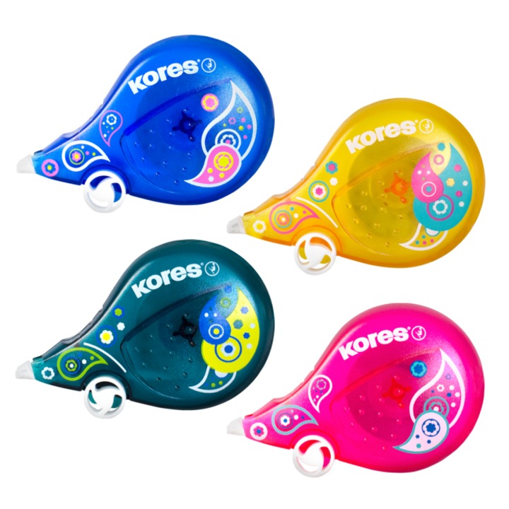 Kores Fantasy Scooter Paisley hibajavító roller, 4,2 mm x 8 m, vegyes színek