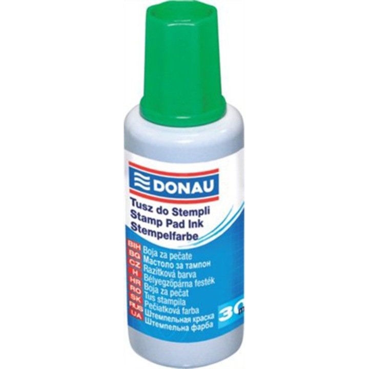 Donau bélyegzőfesték, 30 ml, Zöld