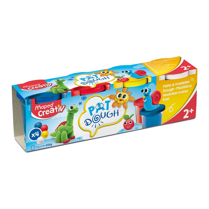 MAPED CREATIV Gyurma készlet, 4x120 g, „My first modeling”, vegyes színek