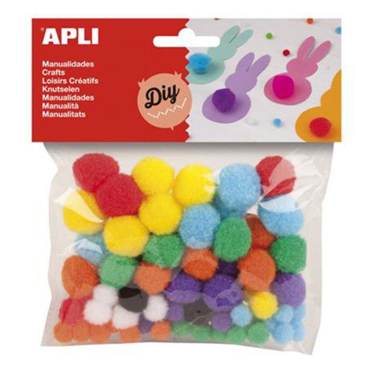 APLI Pom-pom, Creative, vegyes színek