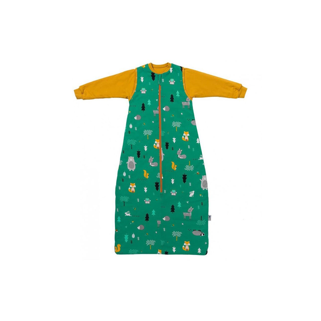 Sac de dormit cu maneca lunga detasabila Woodland Animals 130 cm 2.5 Tog