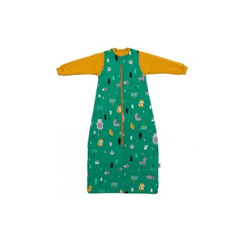 Sac de dormit cu maneca lunga detasabila Woodland Animals 150 cm 2.5 Tog Sac de dormit cu maneca lunga detasabila Woodland Animals 150 cm 2.5 Tog