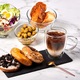 Set 2 cani cu pereti dubli, Sticla termorezistenta borosilicata, 350 ml, Transparent