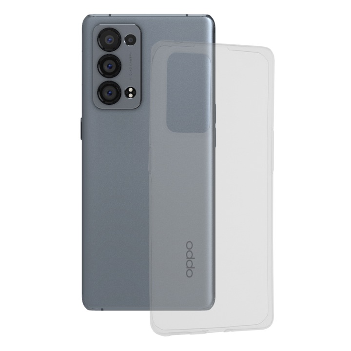 Капак за Oppo Reno6 Pro 5G (Snapdragon), полиуретан, прозрачен
