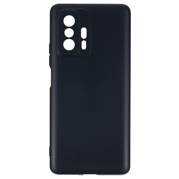 Husa SILKASE pentru Xiaomi 11T/ 11T Pro, silicon, protectie camera, negru Husa SILKASE pentru Xiaomi 11T/ 11T Pro, silicon, protectie camera, negru