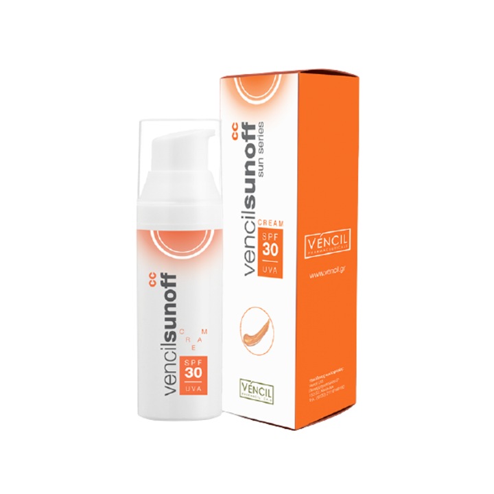 Crema de fata cu protectie solara, VENCIL, 30 SPF, pentru ten gras, 50 ml