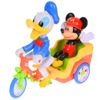 Jucarie interactiva, bicicleta cu Mickey Mouse si Donald Duck, cu sunete si luminite Jucarie interactiva, bicicleta cu Mickey Mouse si Donald Duck, cu sunete si luminite