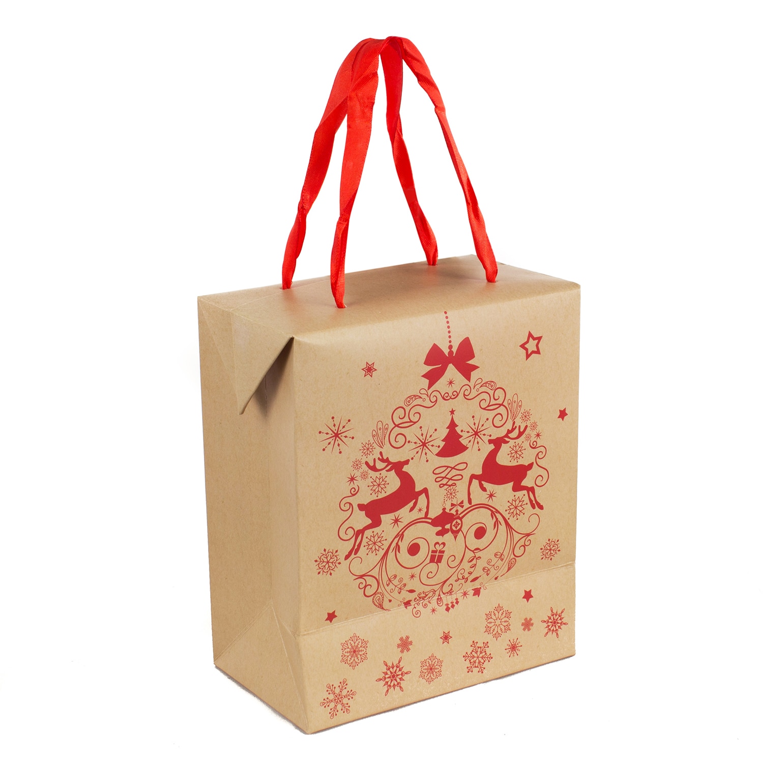 Punga Craciun 2 in 1, 15x18x9 cm, PC-621-79XS-2, Maro