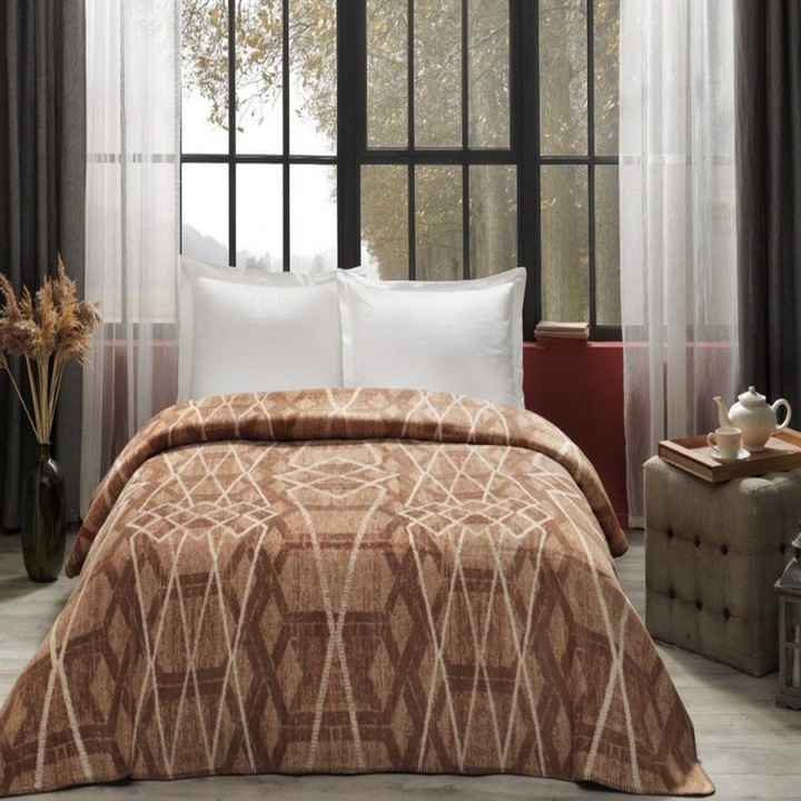 TAC pamut és vegyes szál takaró, 200 x 220 cm, Elina Barna