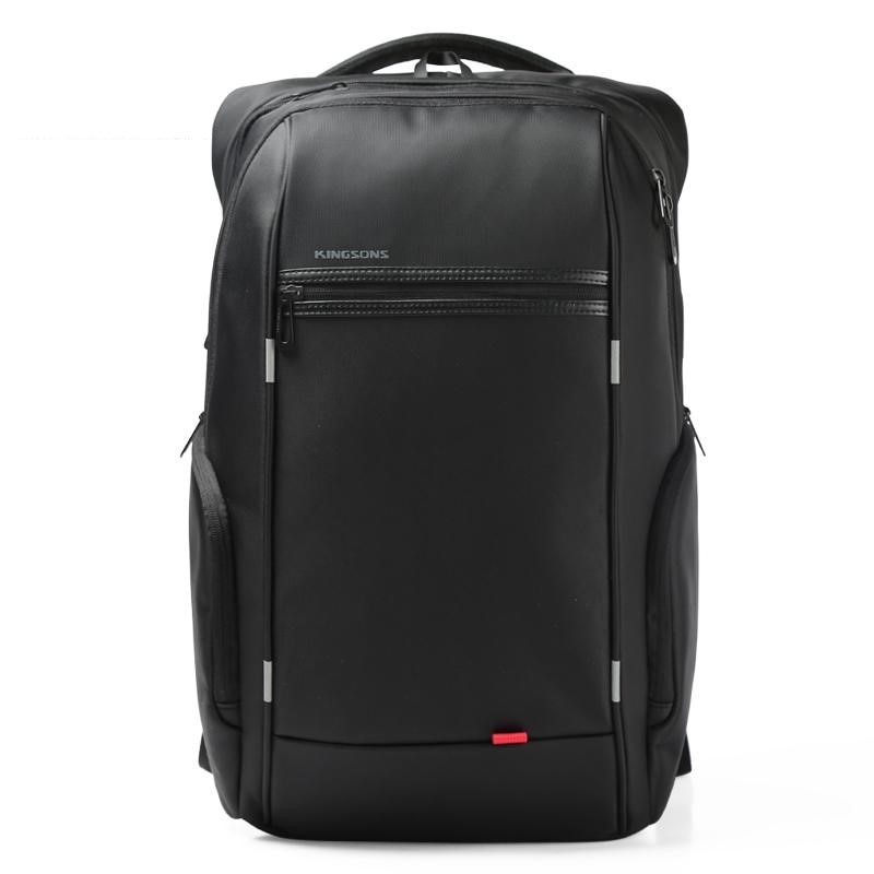 Rucsac laptop 15.6", cu port de incarcare USB si compartiment antisoc, Kingsons, 46x31x19 cm, Negru