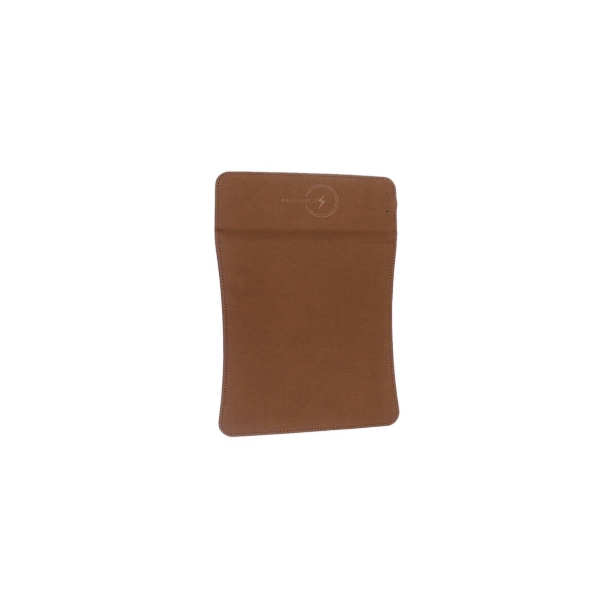 Mousepad cu incarcare wireless pentru telefon, piele ecologica, 97 x 22 x 21 mm, Maro