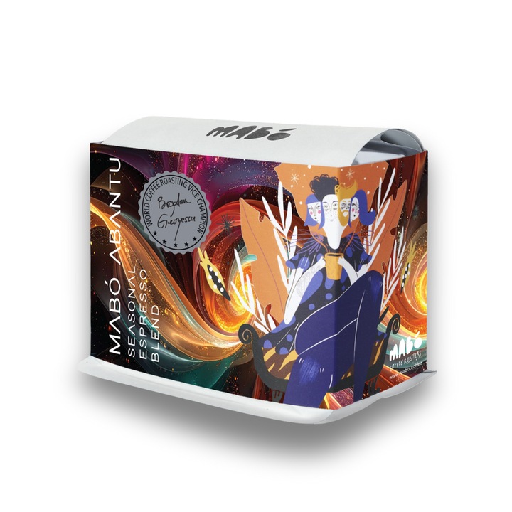 Cafea de specialitate proaspat prajita, Abantu, Espresso Blend de sezon, boabe, 250 g