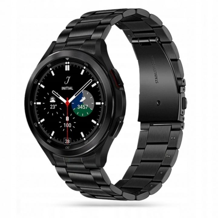 Каишка TECH-PROTECT Stainless за Samsung Galaxy Watch 4 / 5 / 5 Pro, 40 / 42 / 44 / 45 / 46mm, Черен