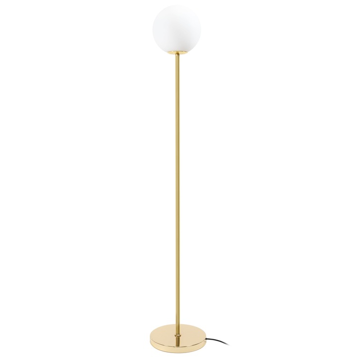 Lampadar Gold 1 Sursa E27 60W Metal Sticla 160 cm