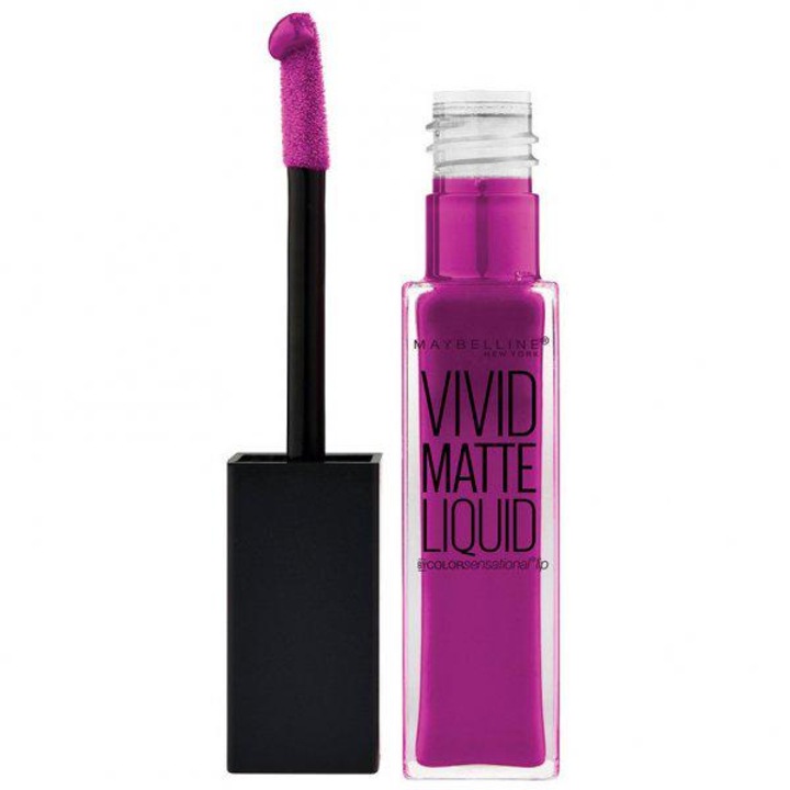 Maybelline New York Color Sensational Vivid Matte Folyékony Matt Folyékony Rúzs, 42 Orchid Shock, 8 ml