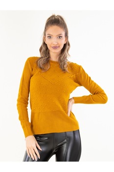 Pulover Dama Tibby Galben, marime universala Pulover Dama Tibby Galben, marime universala