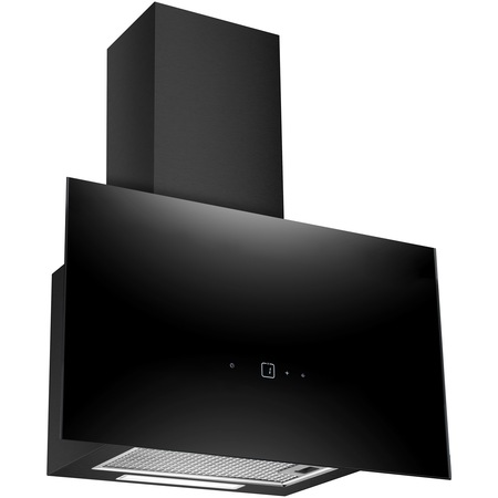 Hota incorporabila decorativa Star-Light HAD-190VBL, Putere absorbtie 580.3 mc/h, 3 trepte de putere, Touch Control, Display LED, 1 motor, 60 cm, Sticla Neagra