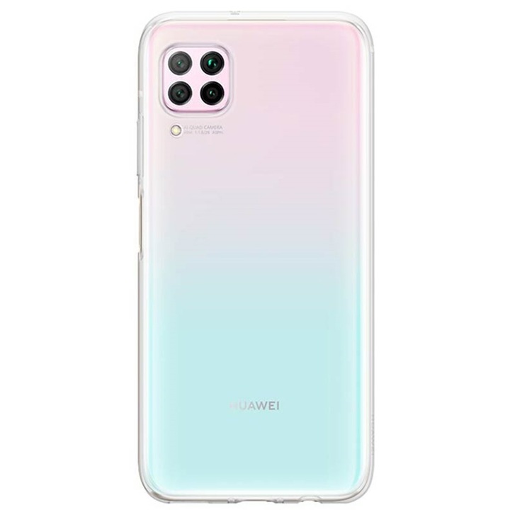 Aziao Hard TPU 2 мм силиконов калъф за Huawei P40 Lite, Optim Protection Technology, прозрачен