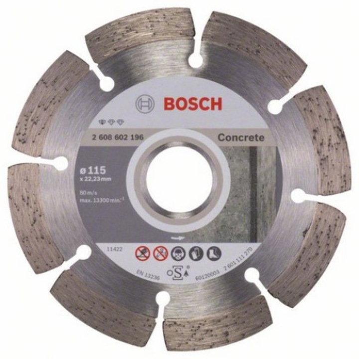 Bosch Standard for concrete gyémánt darabolótárcsa Beton, 115-22,23 (2608602196)