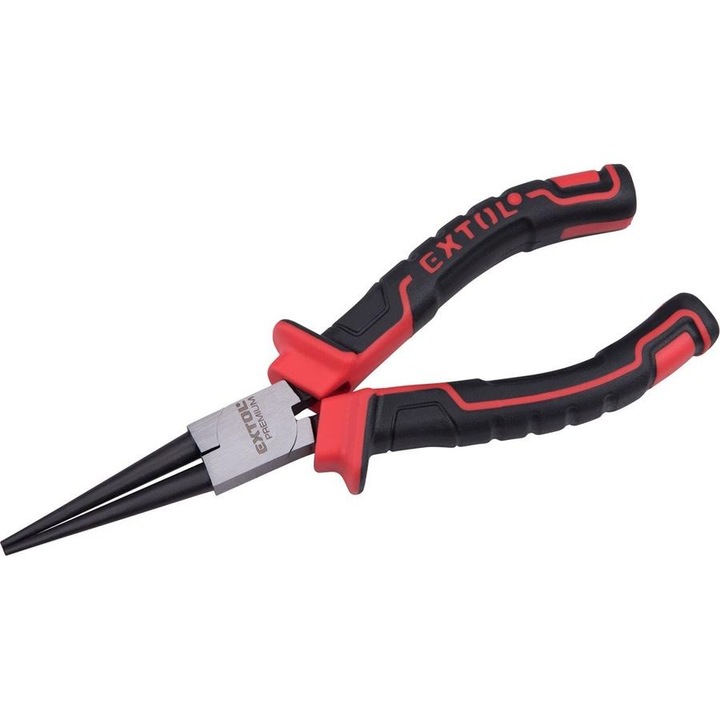 Extol kerekcsőrű fogó 160 mm TPR nyéllel