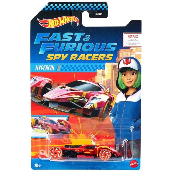 Hot Wheels: Fast and Furious Spy Racers kisautó - Hyperfin, piros