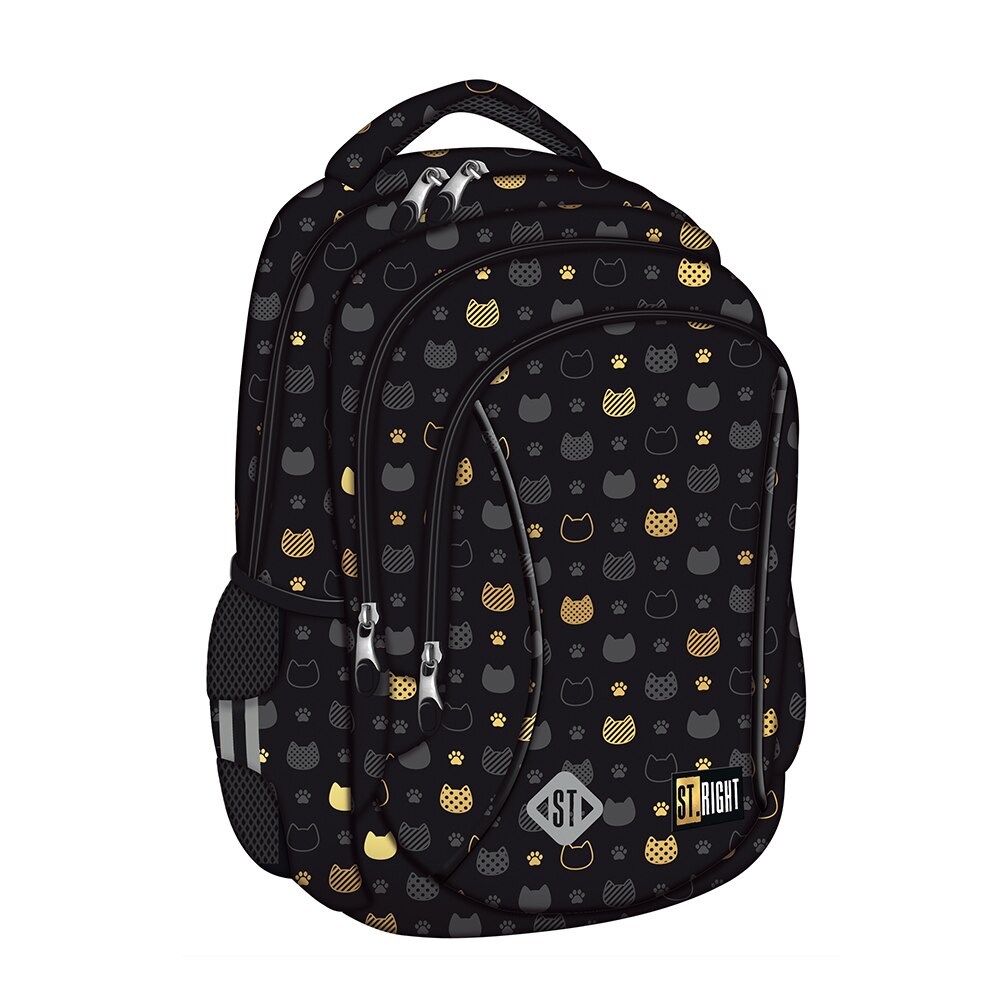 Ghiozdan St. Right, BP26, Colectia Prestige Cats, 3 Compartimente, 15