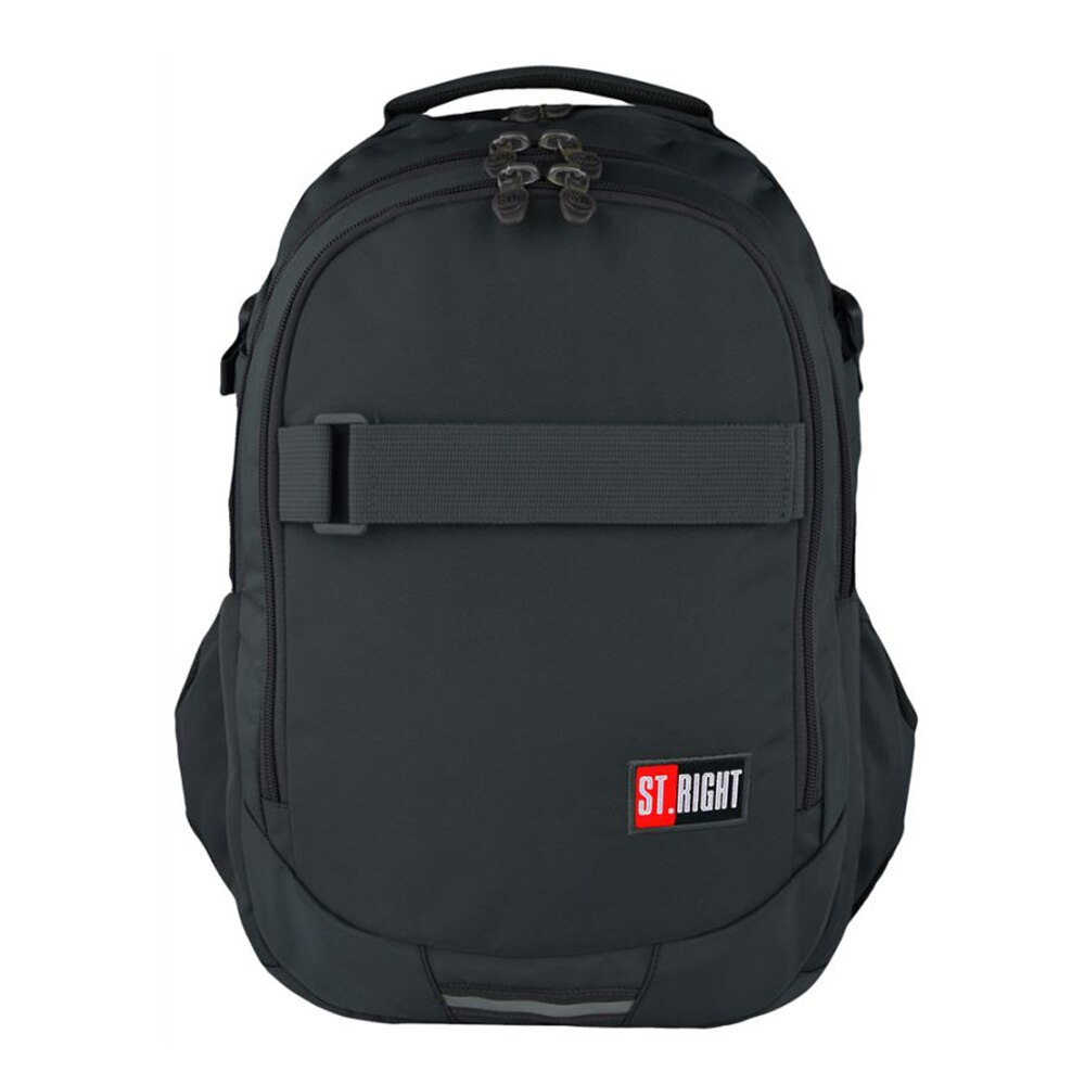 Ghiozdan St. Right, BP34, 3 Compartimente, Gri inchis