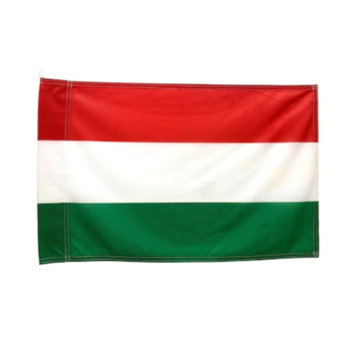 Steag Ungaria pentru exterior de calitate premium, dimensiune 135 x 90 cm, Realizat prin asamblare de material colorat pentru exterior, dimensiune 135 x 90 cm, realizat prin asamblare de material colorat