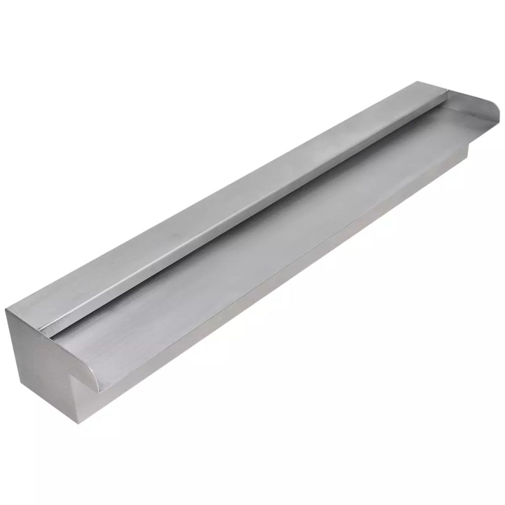 Fantana de piscina dreptunghiulara cu cascada 60 cm otel inoxidabil 41667