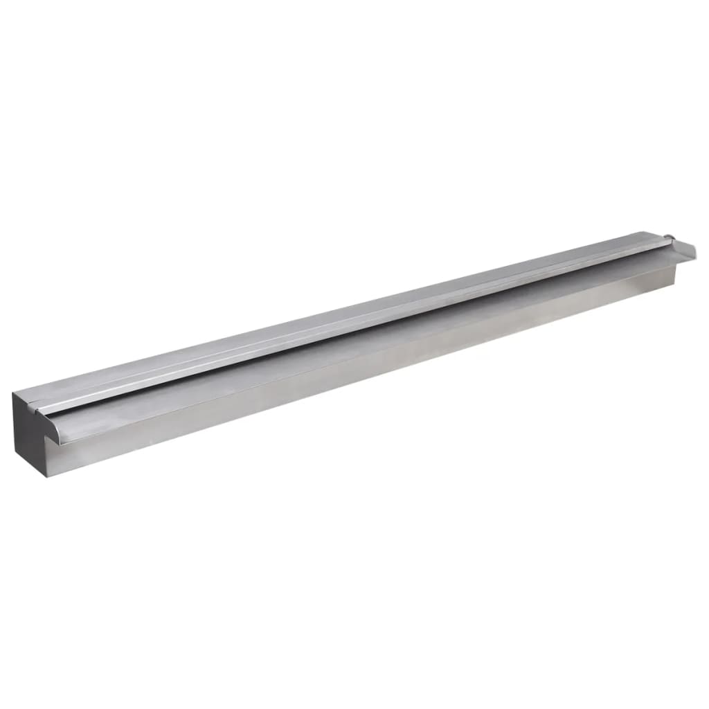 Fantana piscina dreptunghiulara LED-uri 90 cm otel inoxidabil 41674