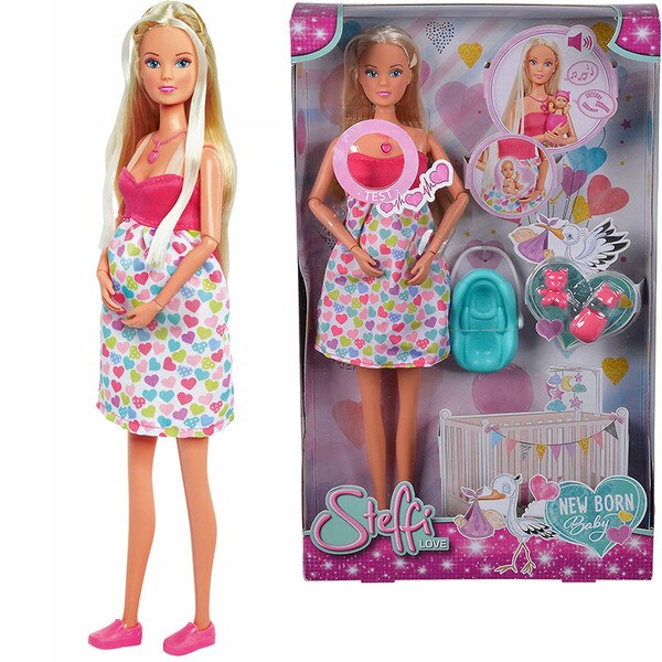 Papusa Simba Steffi Love New Born Baby 29 cm cu accesorii