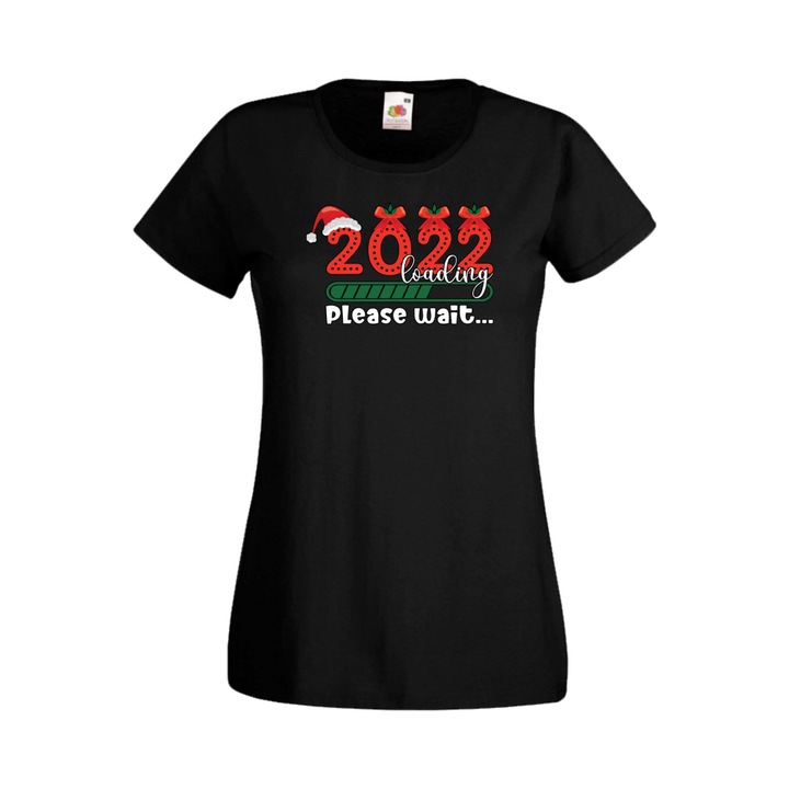 Tricou dama, Tralala, Bumbac, Negru, XS