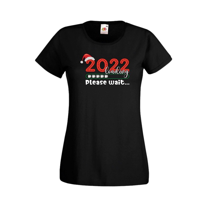 Tricou dama, Tralala, Bumbac, Negru, L