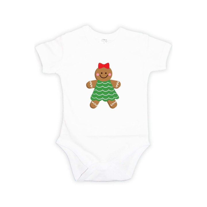 Body bebelusi, Tralala, Bumbac, Alb, 2XL