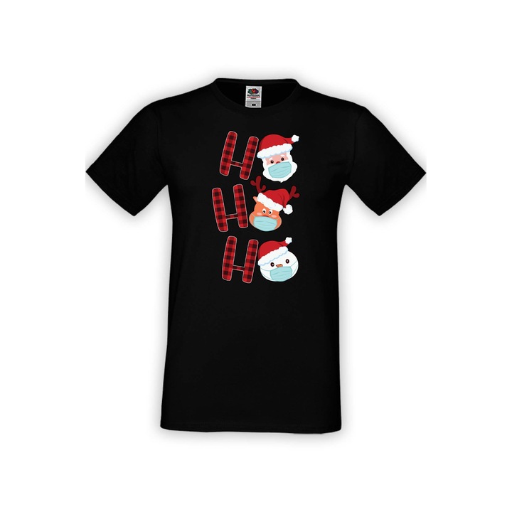 Tricou pentru barbati, Tralala, Bumbac, Negru, 5XL