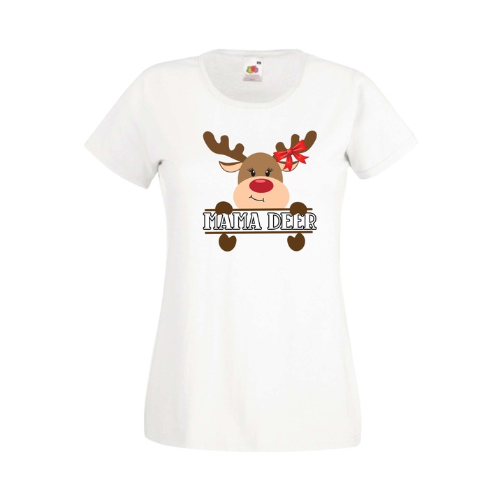 Tricou pentru femei, Tralala, Bumbac, Alb, M